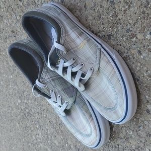 Polo Ralph Lauren Faxon X Plaid Canvas Sneaker Shoes Men's 9.5